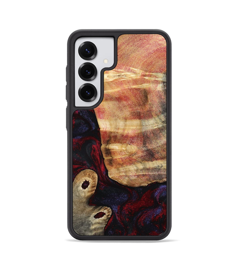 Galaxy S25 Wood Phone Case - Tricia (Red, 790147)