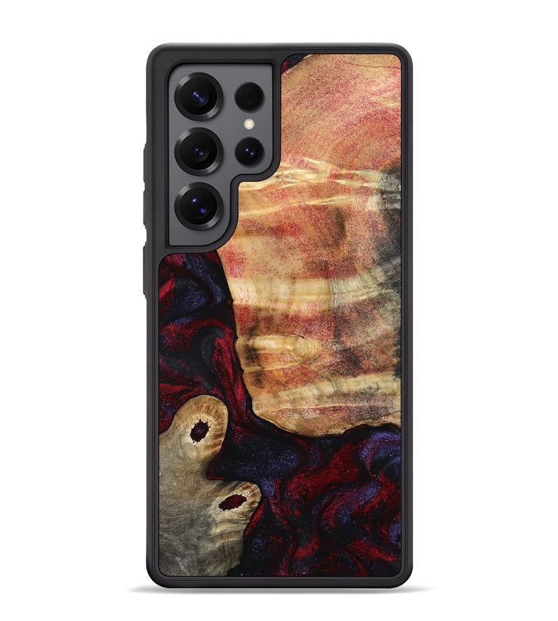 Galaxy S25 Ultra Wood Phone Case - Tricia (Red, 790147)