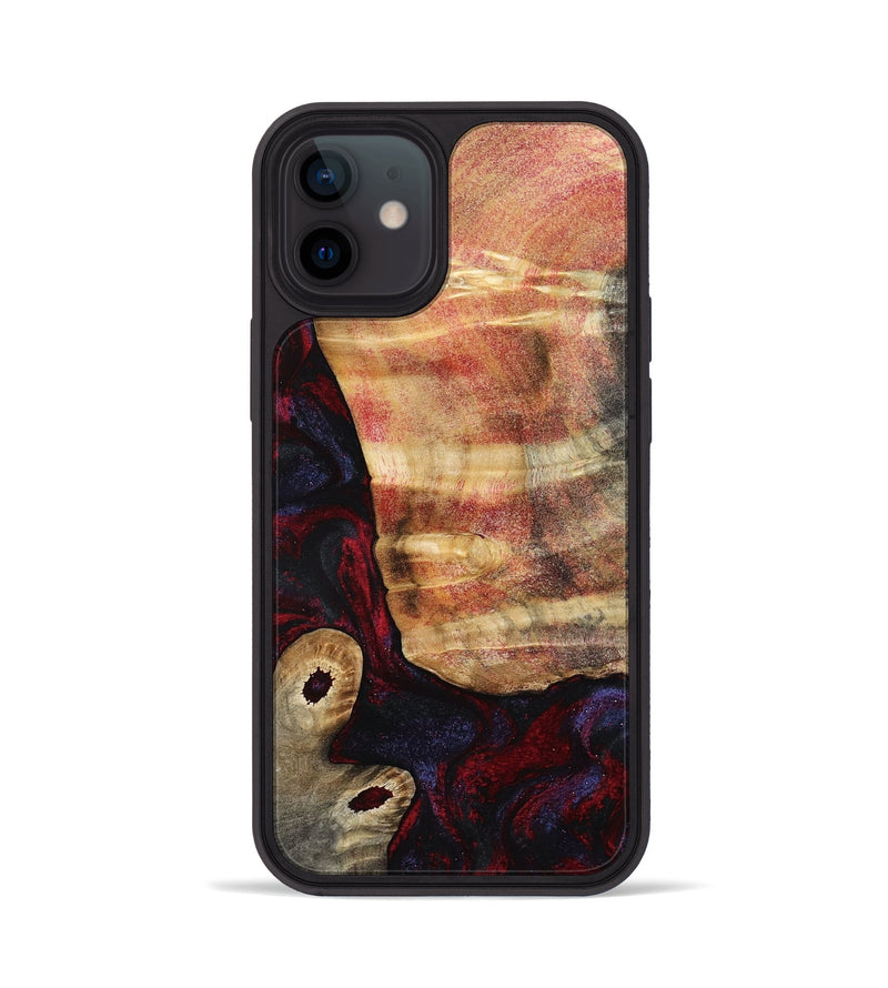 iPhone 12 Wood Phone Case - Tricia (Red, 790147)