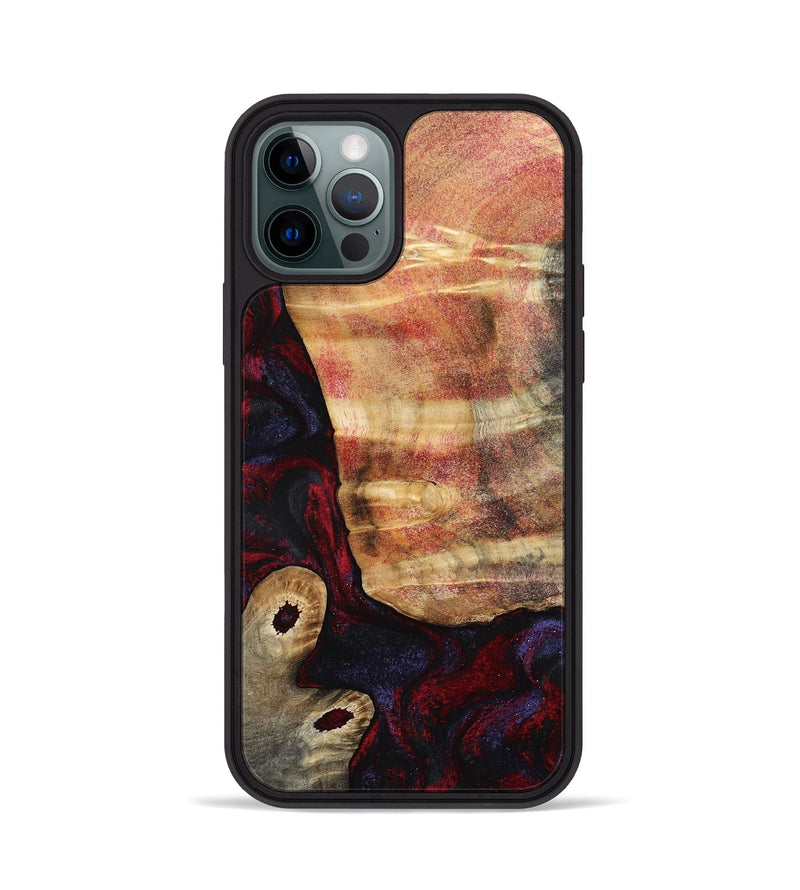 iPhone 12 Pro Wood Phone Case - Tricia (Red, 790147)