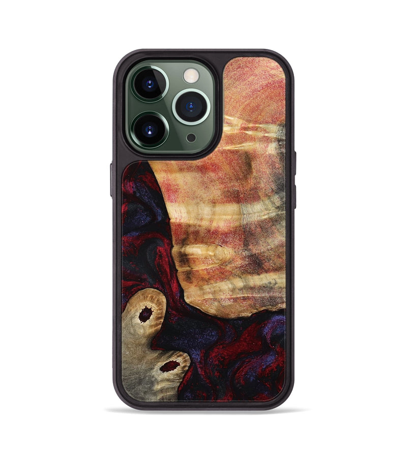 iPhone 13 Pro Wood Phone Case - Tricia (Red, 790147)