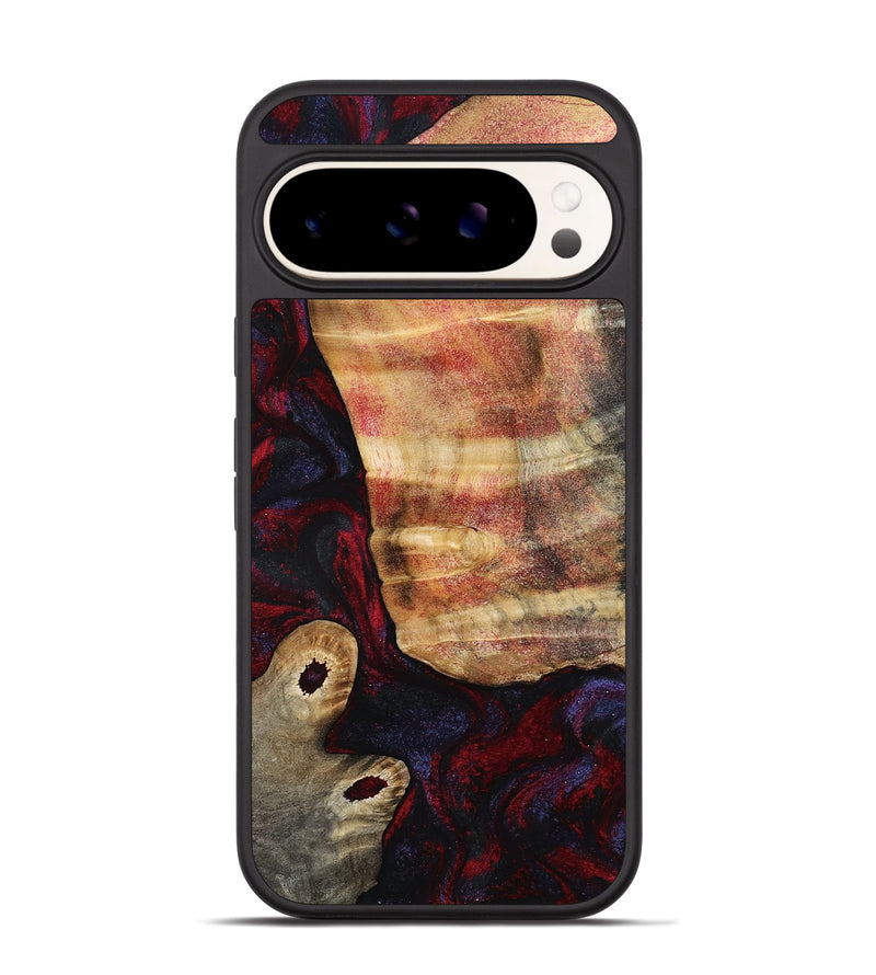 Pixel 9 Wood Phone Case - Tricia (Red, 790147)