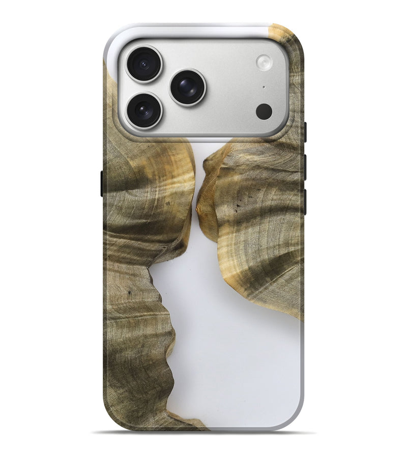 iPhone 17 Pro Max Wood Live Edge Phone Case - Brittni (Clear, 790181)