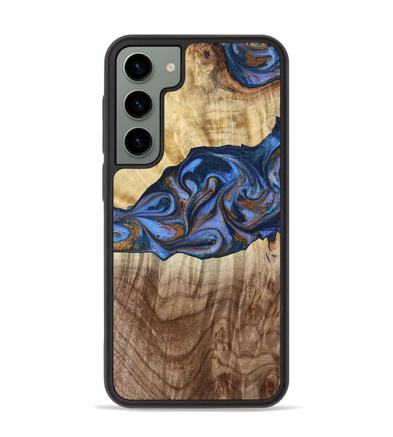 Galaxy S23 Plus Wood Phone Case - Kerrie (Teal & Gold, 790219)