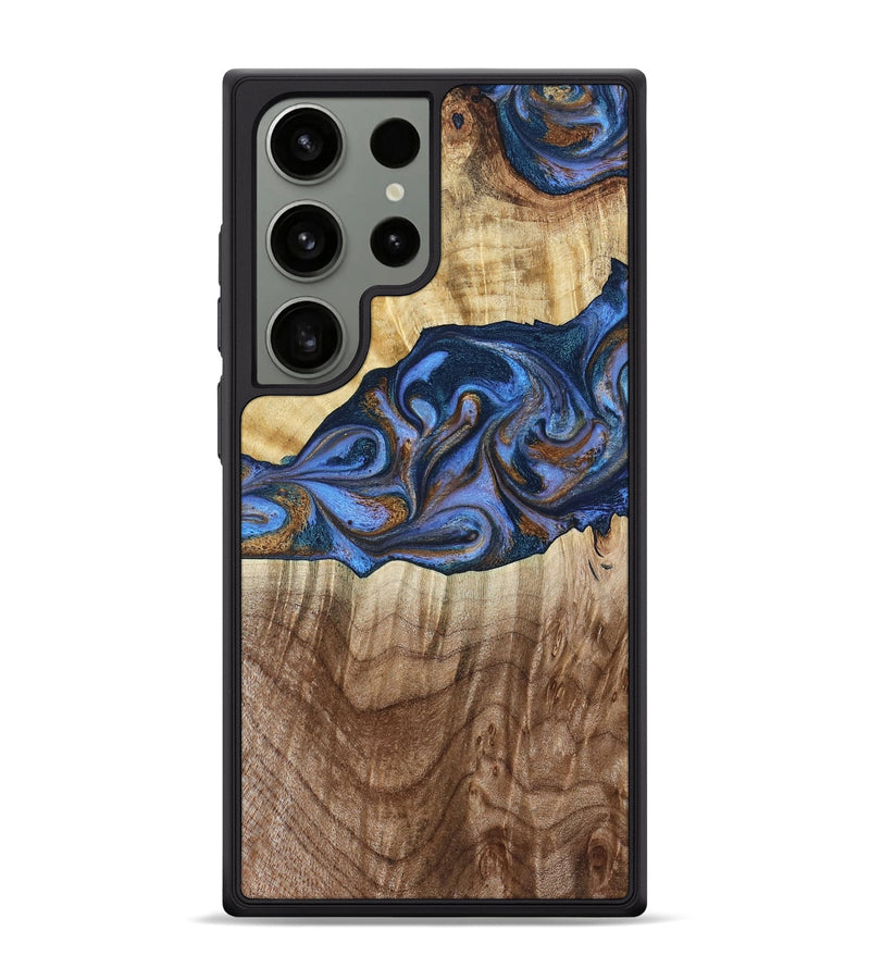 Galaxy S24 Ultra Wood Phone Case - Kerrie (Teal & Gold, 790219)