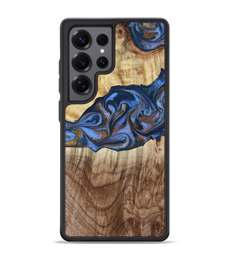 Galaxy S25 Ultra Wood Phone Case - Kerrie (Teal & Gold, 790219)