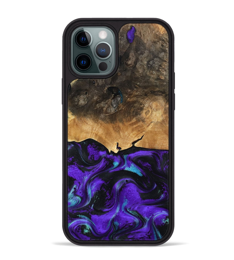 iPhone 12 Pro Max Wood Phone Case - Morton (Purple, 790226)