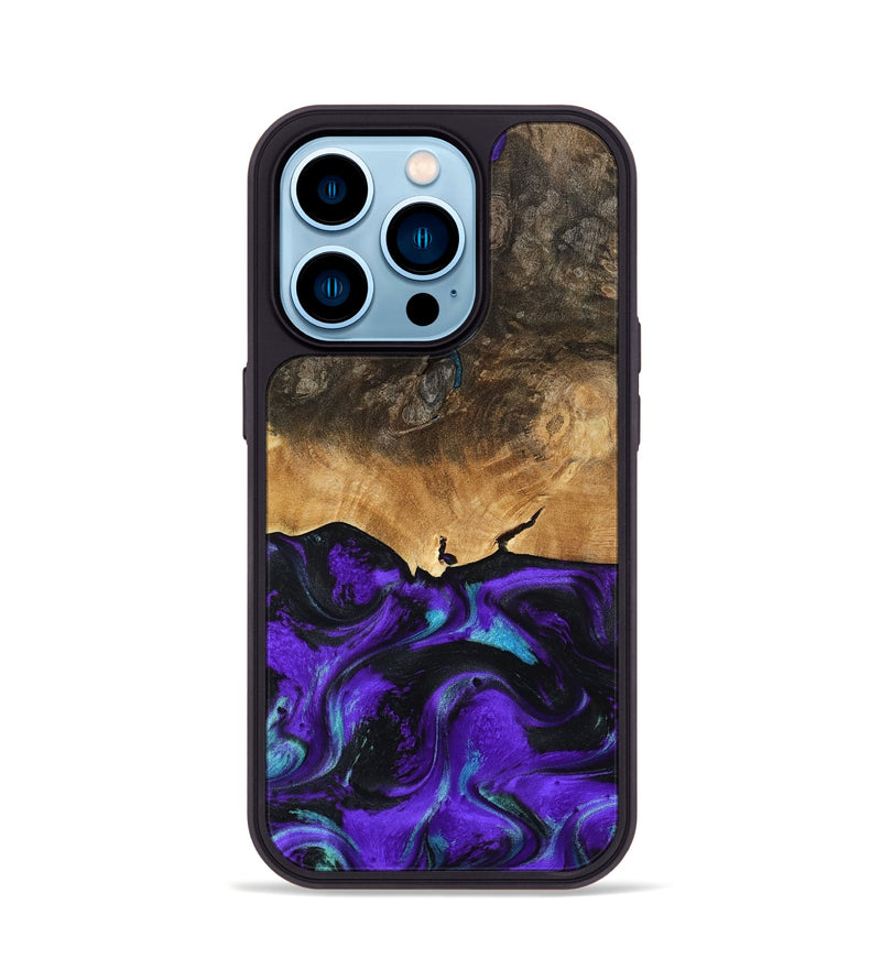 iPhone 14 Pro Wood Phone Case - Morton (Purple, 790226)