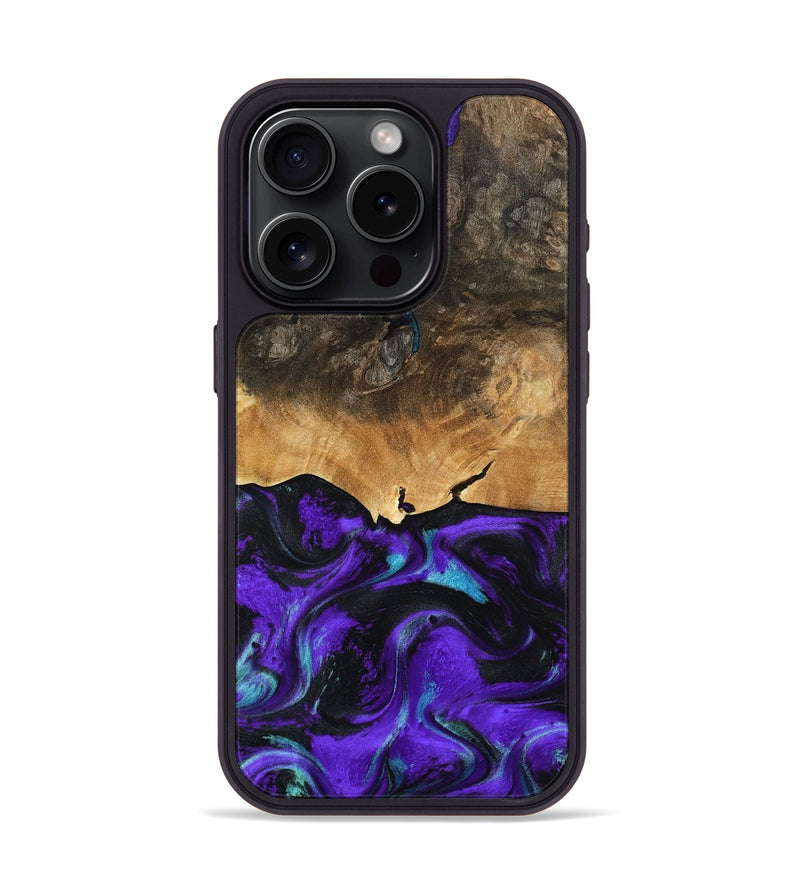 iPhone 15 Pro Wood Phone Case - Morton (Purple, 790226)