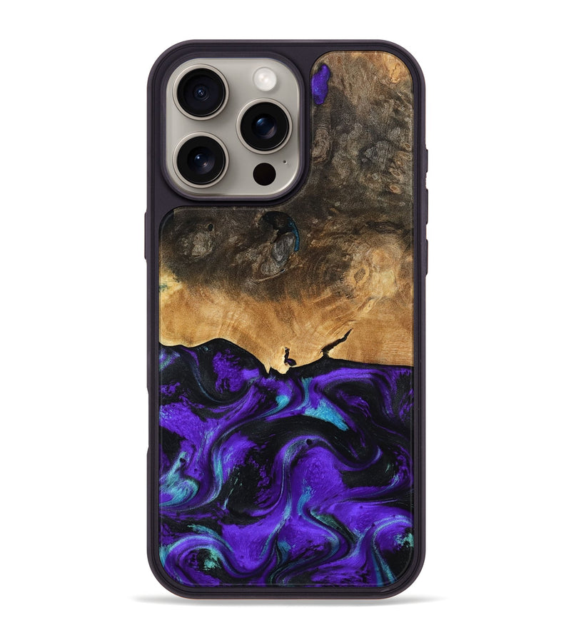 iPhone 16 Pro Max Wood Phone Case - Morton (Purple, 790226)