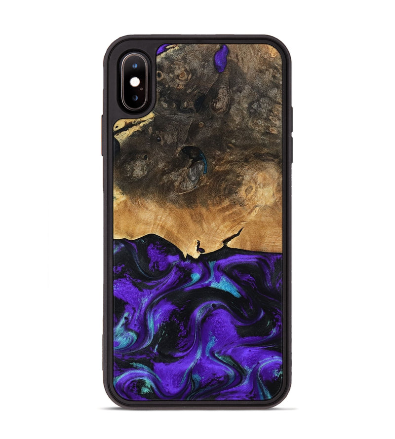 iPhone Xs Max Wood Phone Case - Morton (Purple, 790226)
