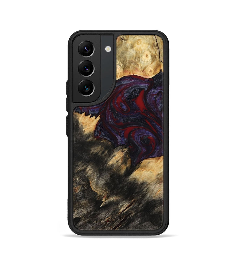 Galaxy S22 Wood Phone Case - Garnet (Red, 790233)