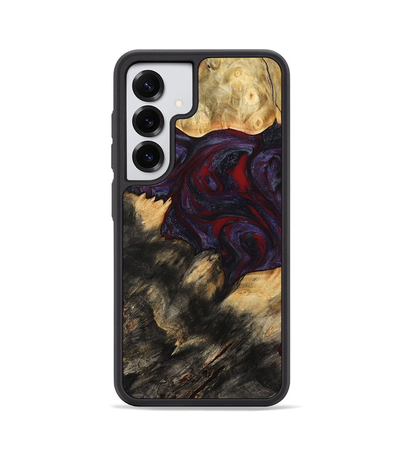 Galaxy S25 Wood Phone Case - Garnet (Red, 790233)