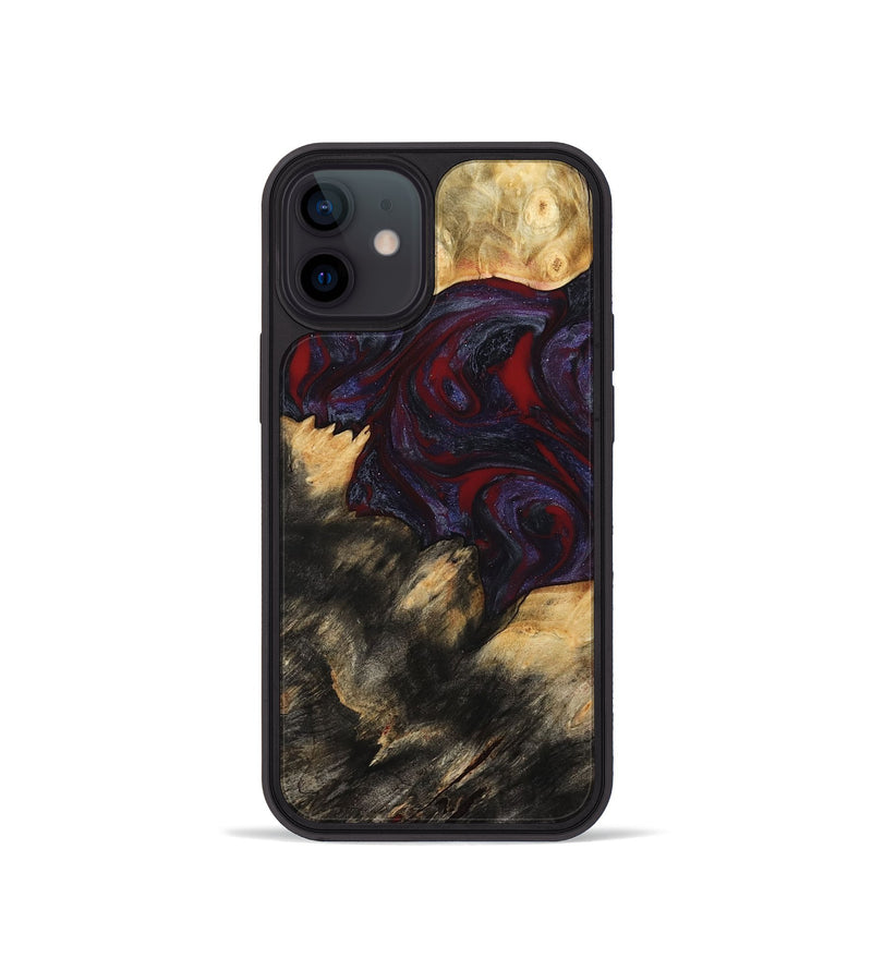 iPhone 12 mini Wood Phone Case - Garnet (Red, 790233)