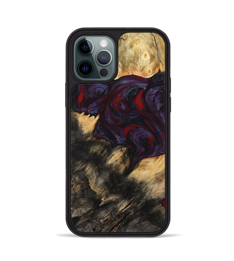 iPhone 12 Pro Wood Phone Case - Garnet (Red, 790233)