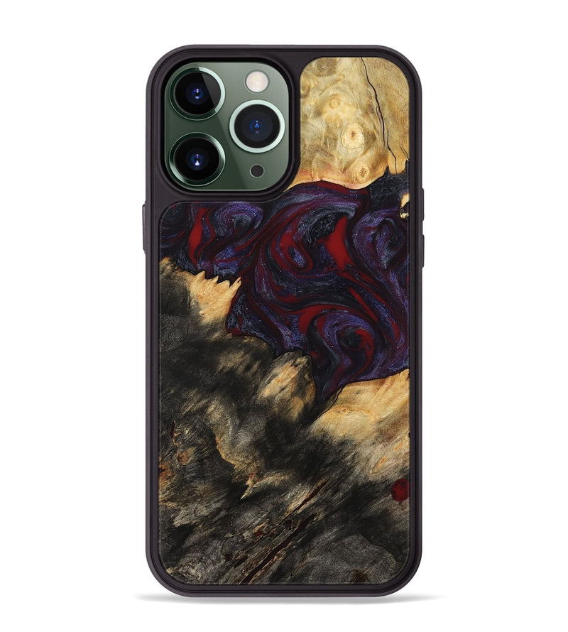 iPhone 13 Pro Max Wood Phone Case - Garnet (Red, 790233)