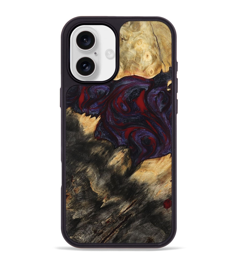 iPhone 16 Plus Wood Phone Case - Garnet (Red, 790233)