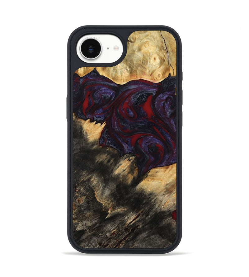 iPhone 16e Wood Phone Case - Garnet (Red, 790233)