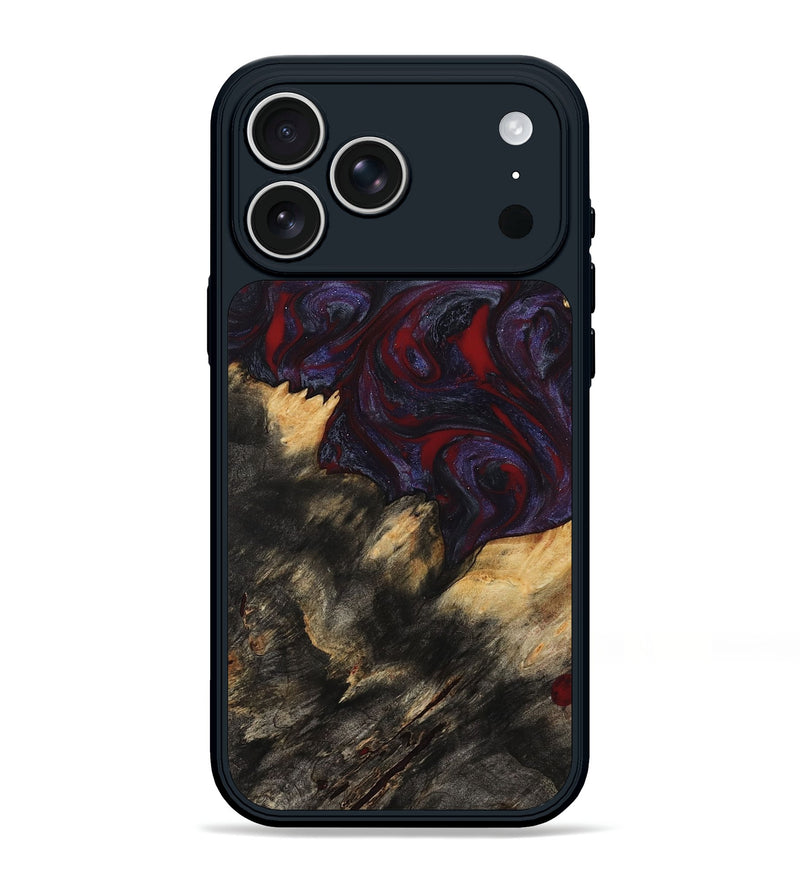 iPhone 17 Pro Max Wood Phone Case - Garnet (Red, 790233)