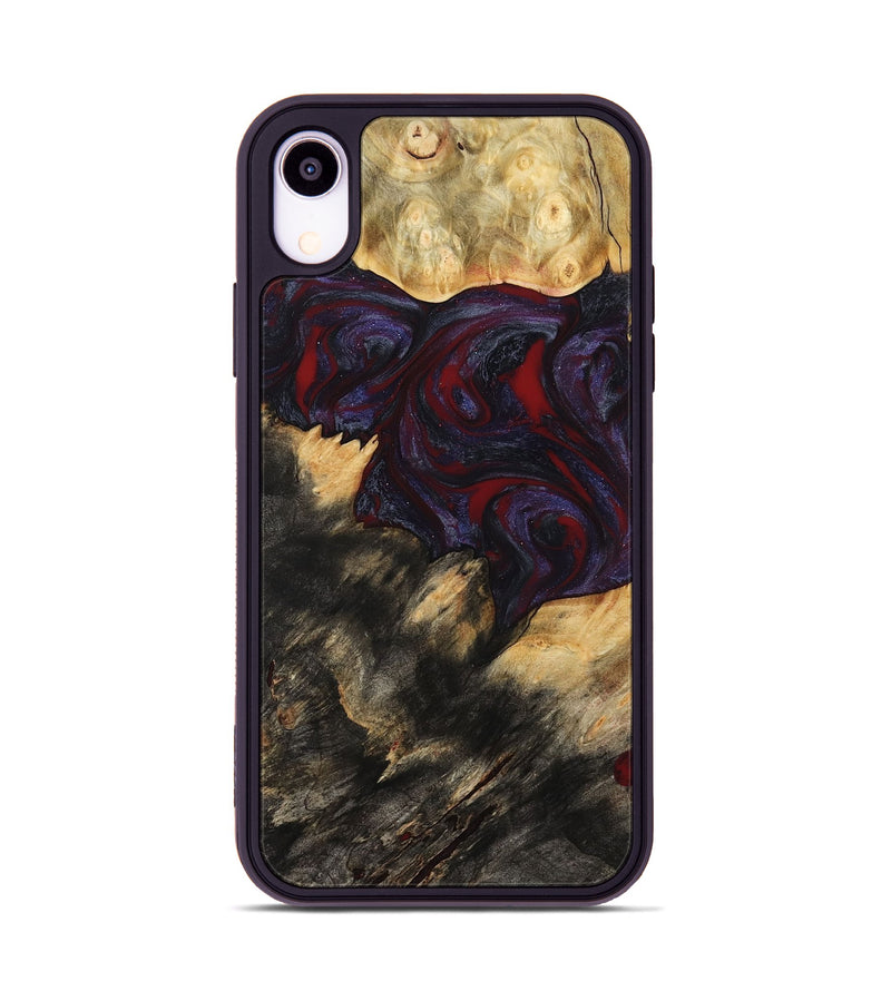 iPhone Xr Wood Phone Case - Garnet (Red, 790233)