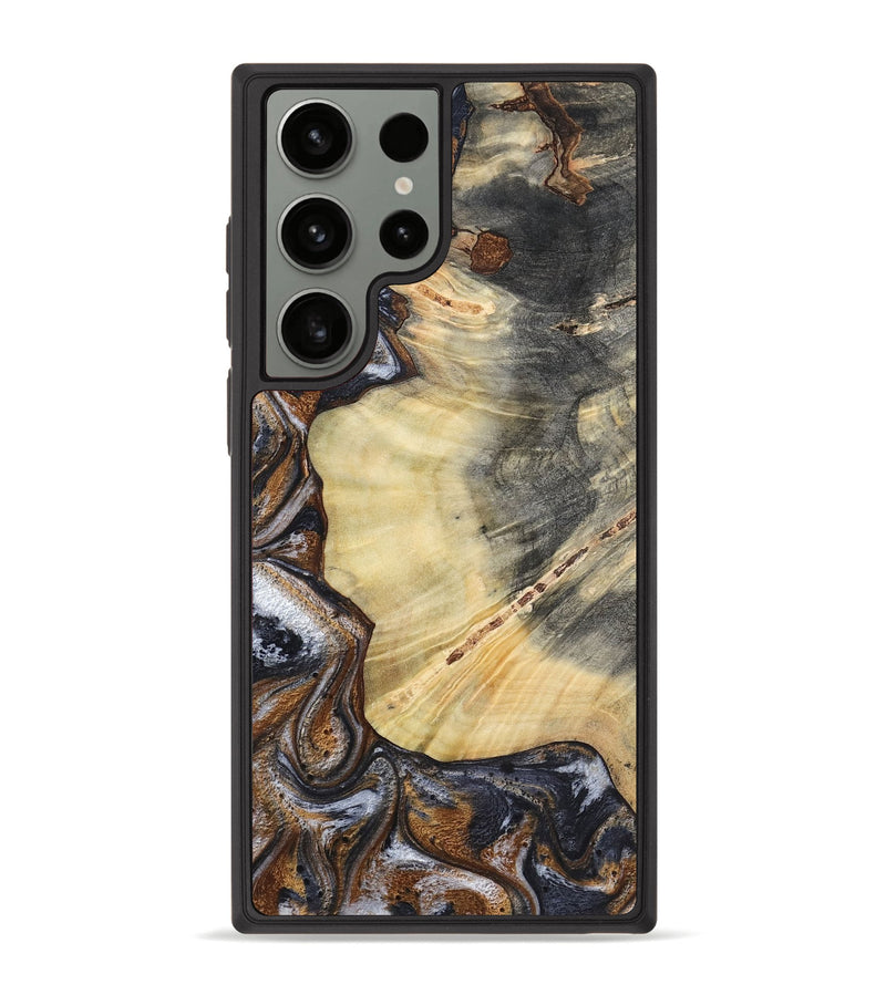 Galaxy S23 Ultra Wood Phone Case - Dilan (Black & White, 790237)