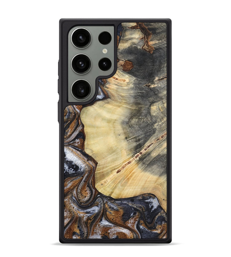 Galaxy S24 Ultra Wood Phone Case - Dilan (Black & White, 790237)