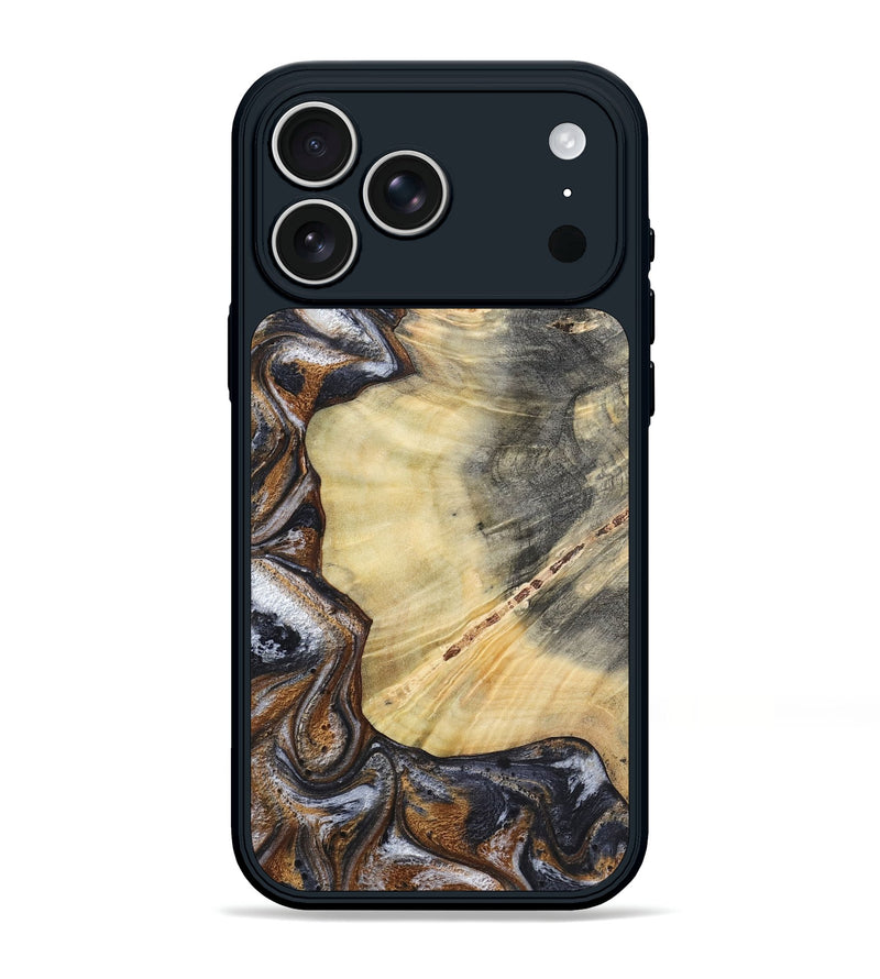iPhone 17 Pro Max Wood Phone Case - Dilan (Black & White, 790237)