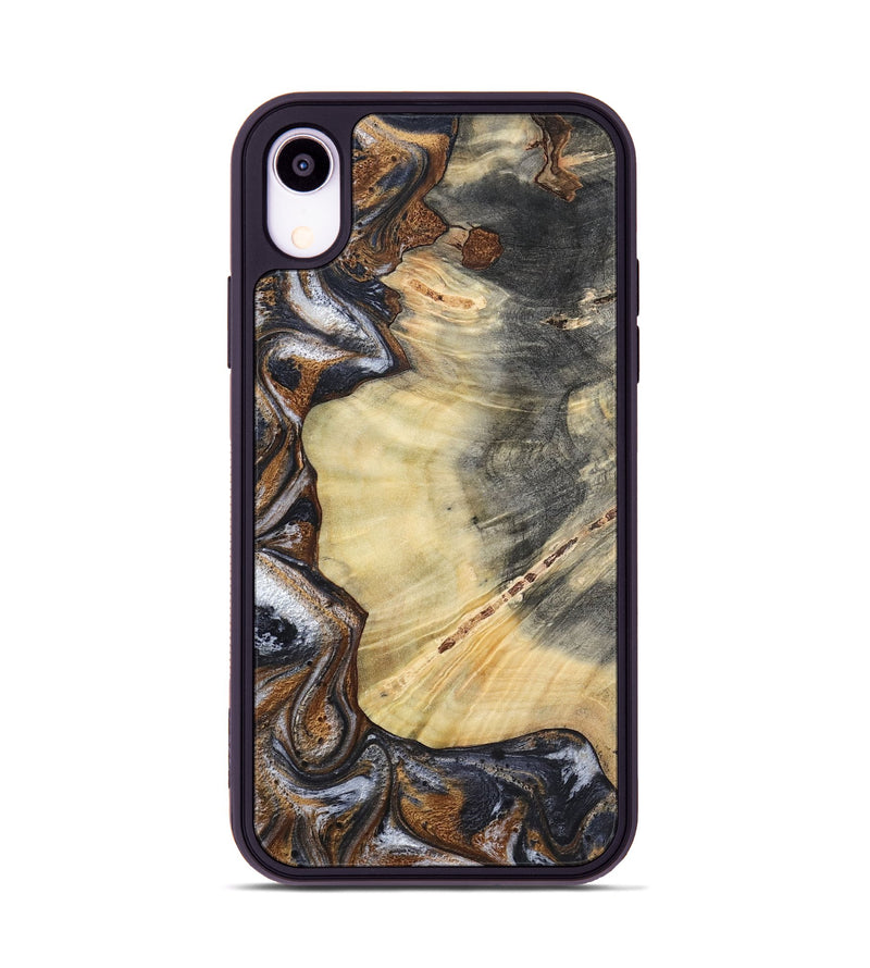 iPhone Xr Wood Phone Case - Dilan (Black & White, 790237)