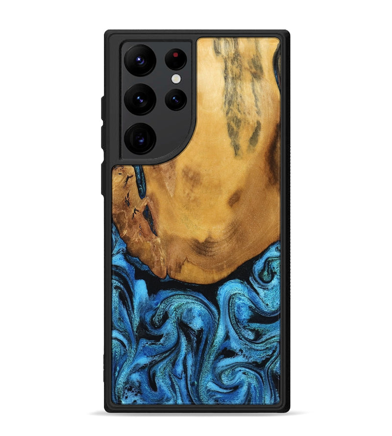 Galaxy S22 Ultra Wood Phone Case - Jaleel (Blue, 790262)