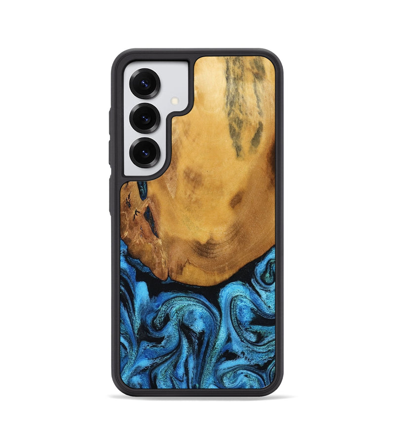 Galaxy S25 Wood Phone Case - Jaleel (Blue, 790262)