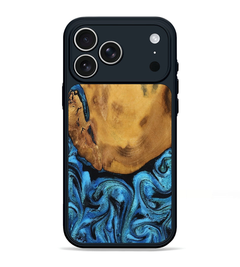iPhone 17 Pro Max Wood Phone Case - Jaleel (Blue, 790262)