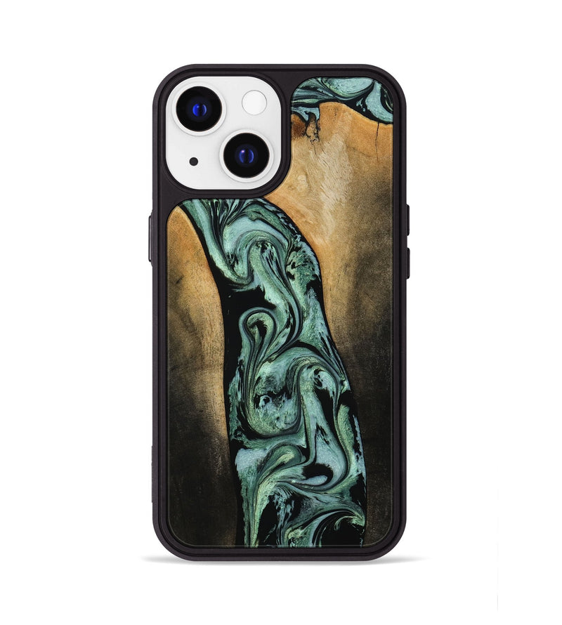 iPhone 13 Wood Phone Case - Naomi (Green, 790269)