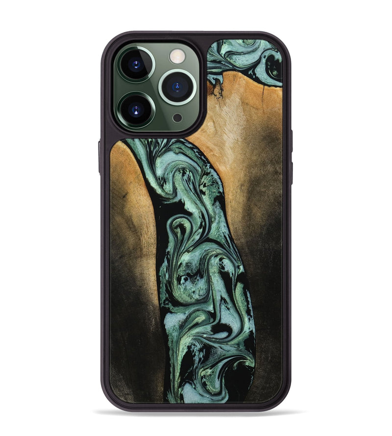 iPhone 13 Pro Max Wood Phone Case - Naomi (Green, 790269)