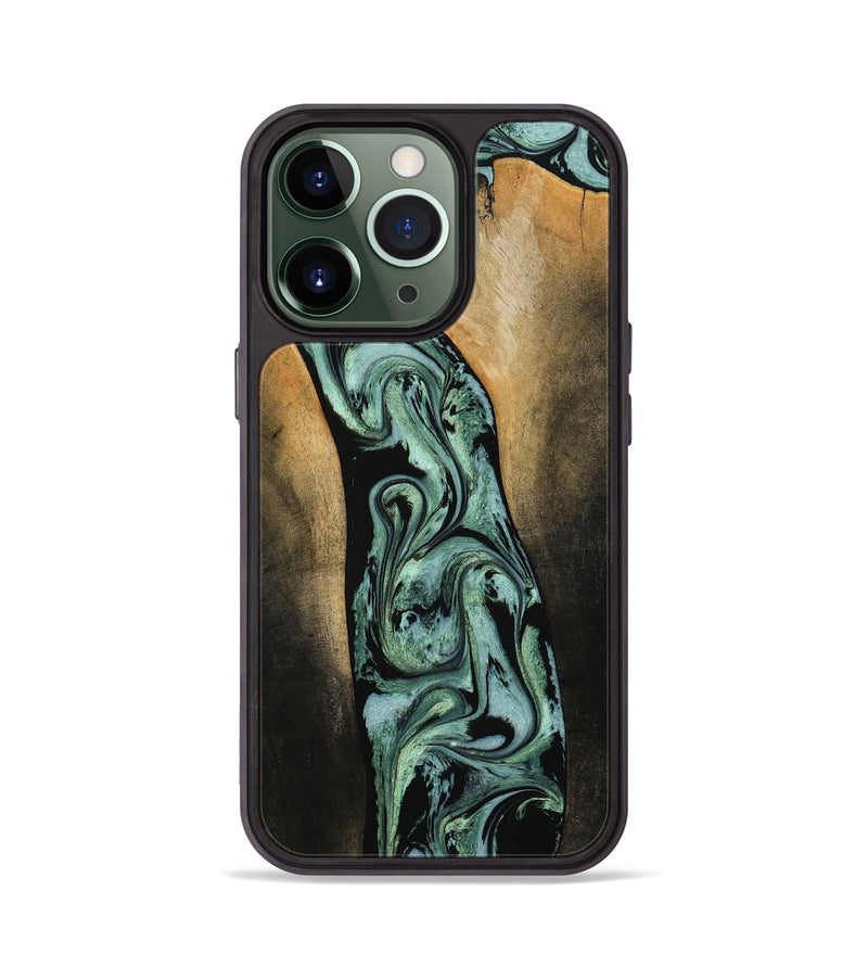 iPhone 13 Pro Wood Phone Case - Naomi (Green, 790269)