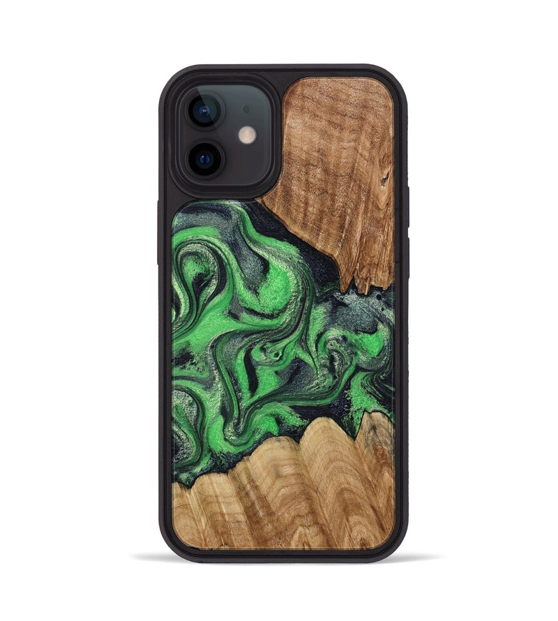 iPhone 12 Wood Phone Case - Jaxton (Green, 790270)