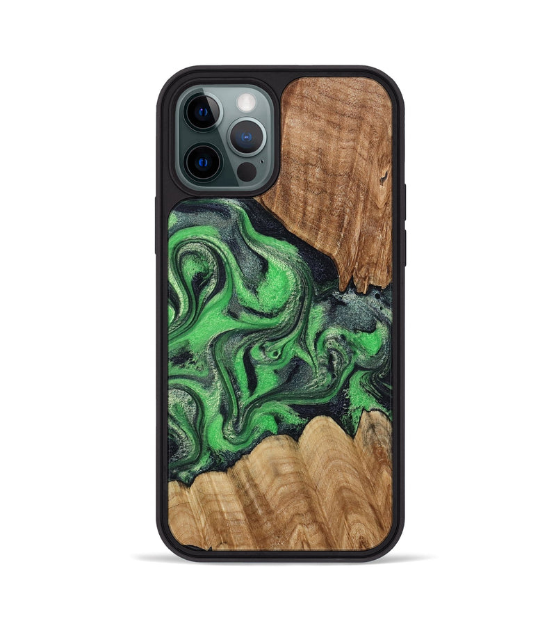 iPhone 12 Pro Wood Phone Case - Jaxton (Green, 790270)