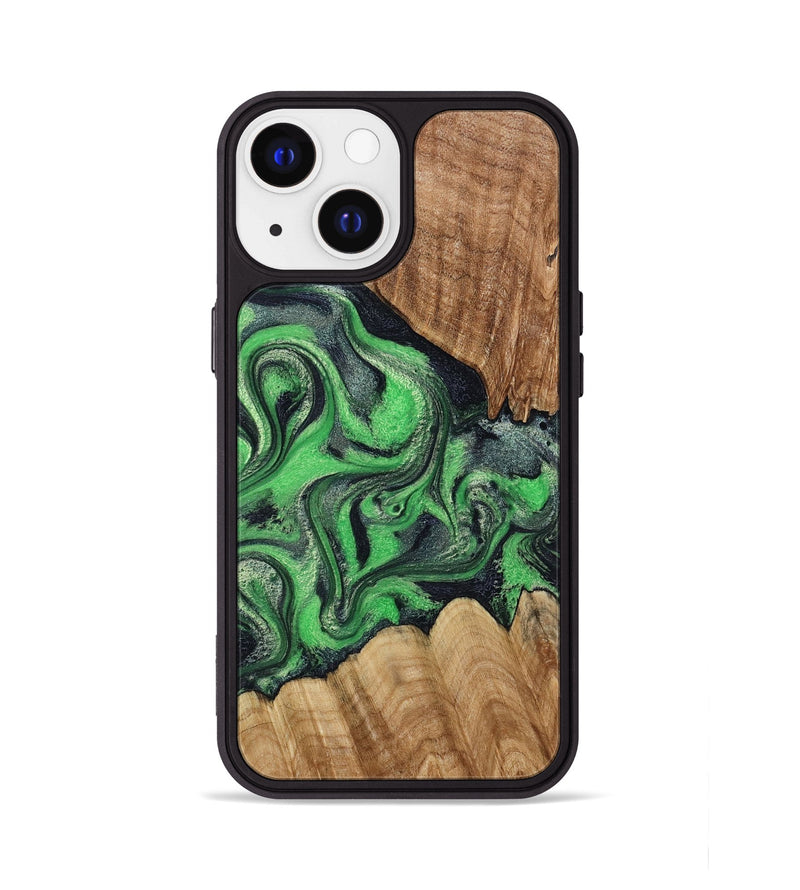 iPhone 13 Wood Phone Case - Jaxton (Green, 790270)
