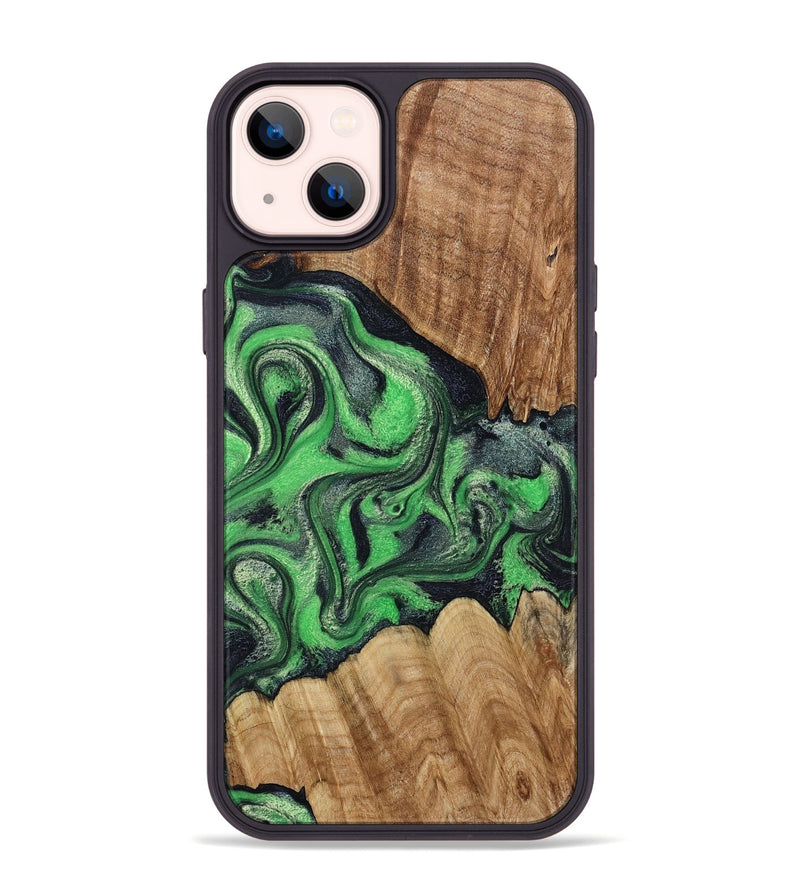 iPhone 14 Plus Wood Phone Case - Jaxton (Green, 790270)