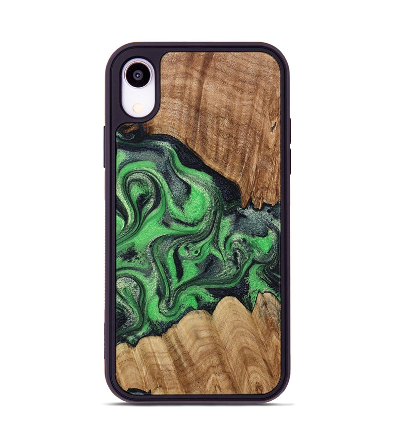 iPhone Xr Wood Phone Case - Jaxton (Green, 790270)