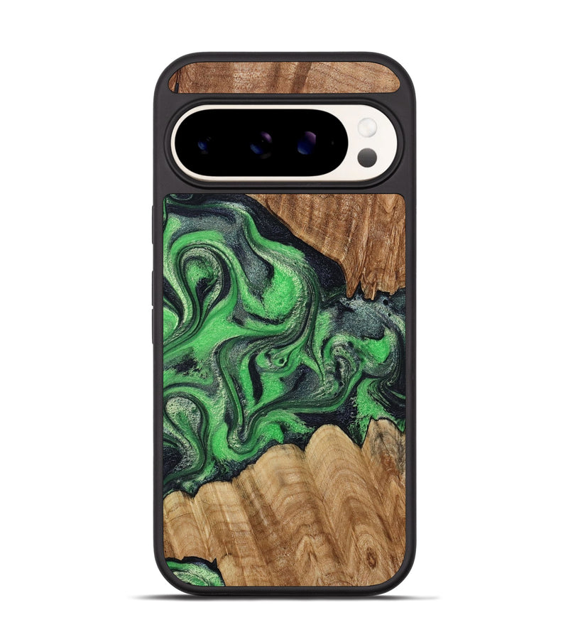 Pixel 9 Pro Wood Phone Case - Jaxton (Green, 790270)