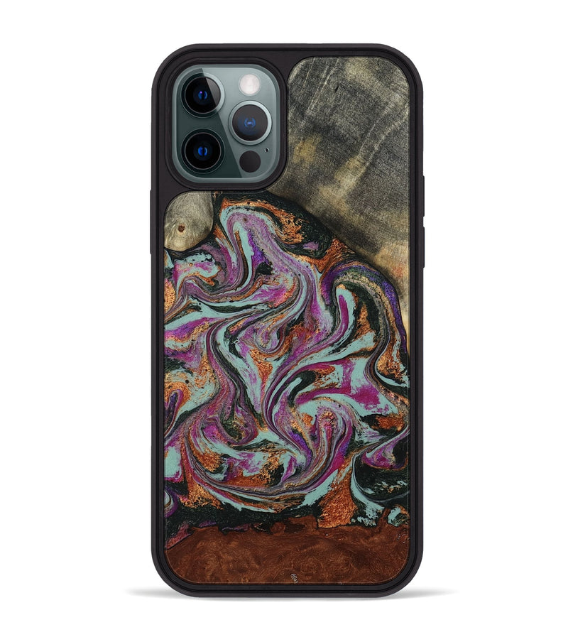 iPhone 12 Pro Max Wood Phone Case - Kohen (Green, 790273)