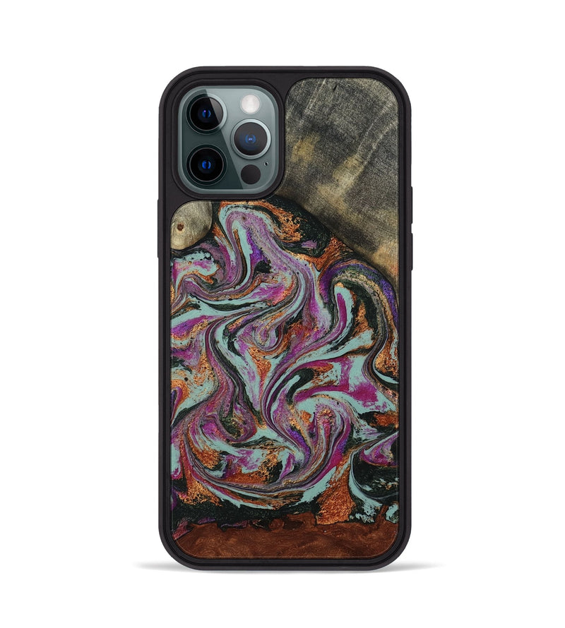 iPhone 12 Pro Wood Phone Case - Kohen (Green, 790273)