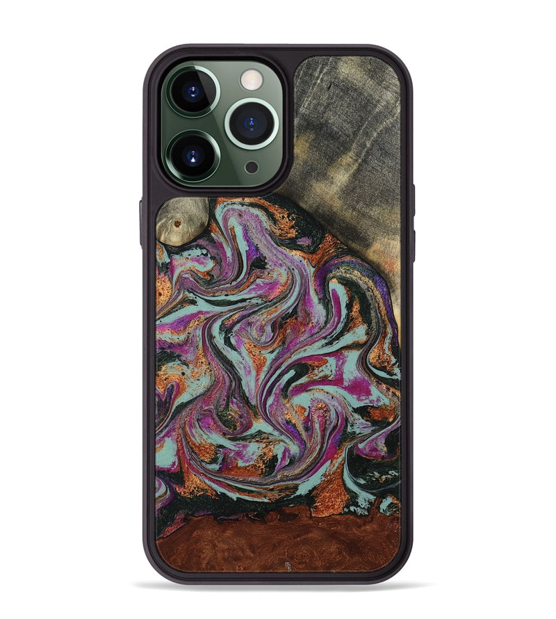 iPhone 13 Pro Max Wood Phone Case - Kohen (Green, 790273)