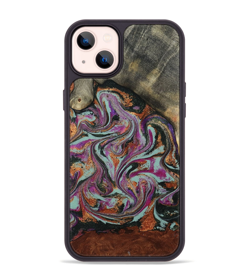 iPhone 14 Plus Wood Phone Case - Kohen (Green, 790273)