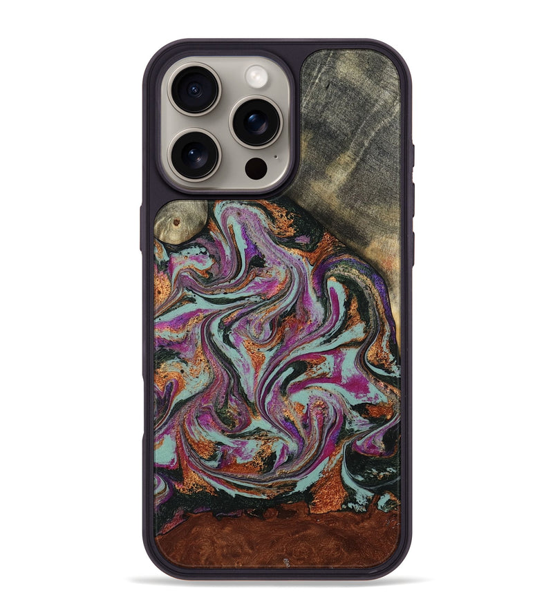 iPhone 16 Pro Max Wood Phone Case - Kohen (Green, 790273)