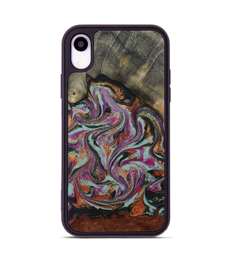 iPhone Xr Wood Phone Case - Kohen (Green, 790273)