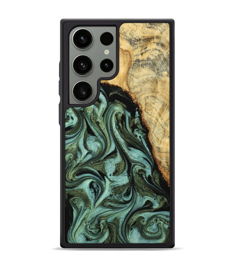 Galaxy S24 Ultra Wood Phone Case - Zahir (Green, 790274)