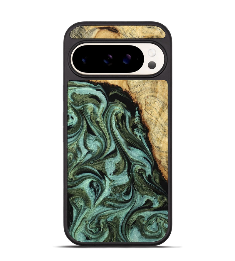 Pixel 9 Wood Phone Case - Zahir (Green, 790274)