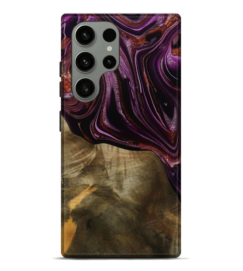 Galaxy S23 Ultra Wood Live Edge Phone Case - Ocean (Purple, 790353)