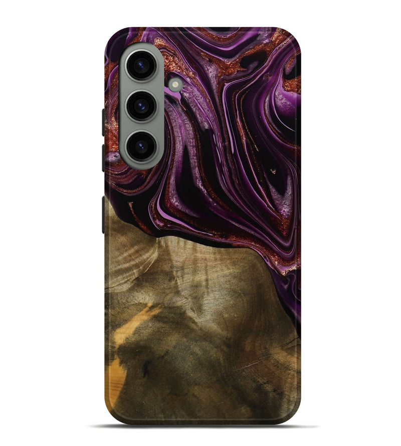 Galaxy S24 Plus Wood Live Edge Phone Case - Ocean (Purple, 790353)